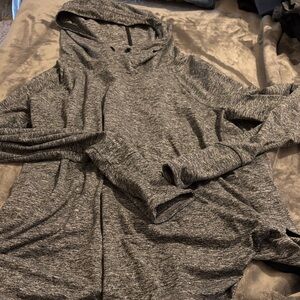 Athleta Charcoal Hooded Sweater